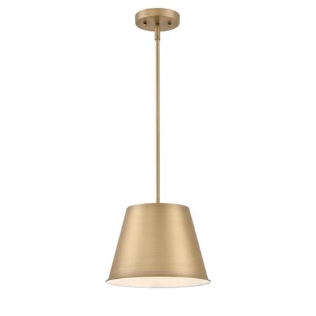 Westinghouse Pendant 60W Derose, Brushed Brass Cone Shade 6111500